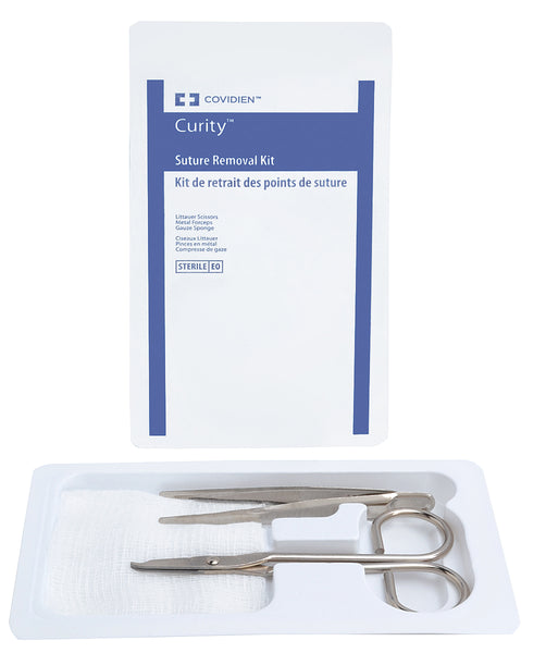 SUTURE REMOVAL TRAY - STERILE (3-PIECE)