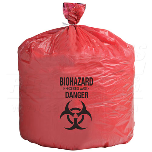 INFECTIOUS WASTE BAGS - 58.4 x 61 cm 50/PACK