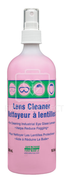 LENS CLEANING SOLUTION, 500 mL (FITS ALL SAFECROSS STATIONS), SPRAY PUMP