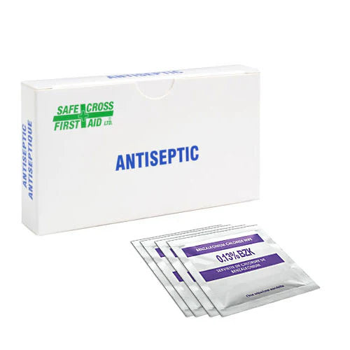 BENZALKONIUM CHLORIDE (BZK) ANTISEPTIC TOWELETTES - 25/BOX