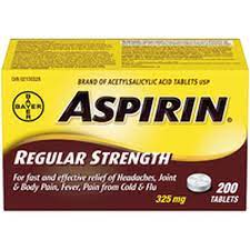 ASPIRIN TABLETS 200/BOTTLE