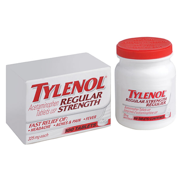 TYLENOL ACETAMINOPHEN TABLETS REGULAR-STRENGTH 325 mg 100/BOTTLE