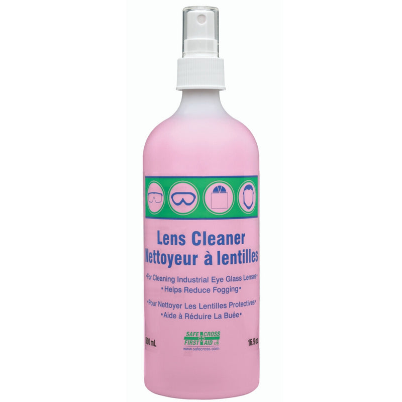 LENS CLEANING SOLUTION - 500 mL (FITS ALL SAFECROSS STATIONS 25550 & 25173) SPRAY PUMP