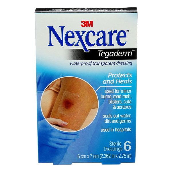 TEGADERM TRANSPARENT FILM DRESSINGS - 6 x 7 cm 6/B0X