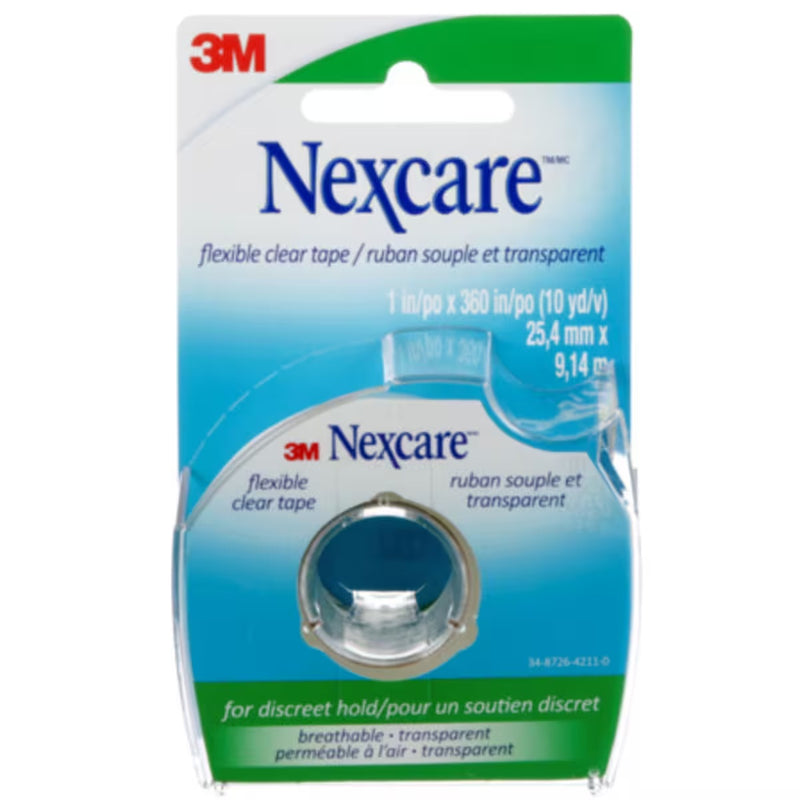 Transpore Surgical Plastic Tape w/Dispenser – 2.54 cm x 9.1 m