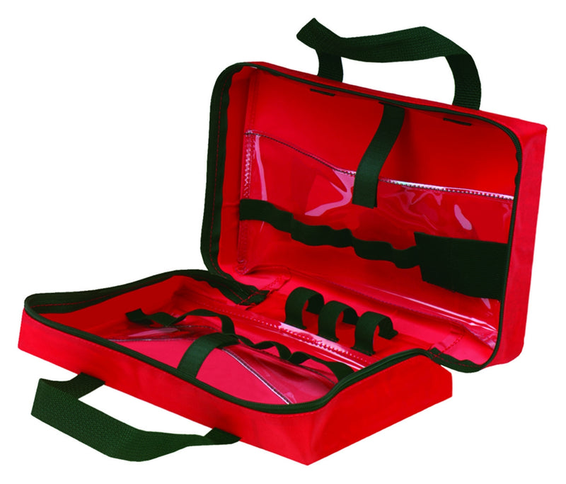 Open first aid kit for sports