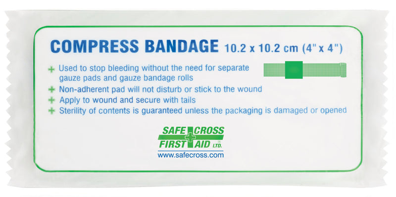 COMPRESS BANDAGE - 10.2 x 10.2 cm EACH