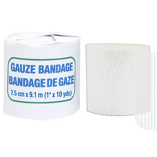 GAUZE BANDAGE ROLL - 2.5 cm x 4.6 m EACH