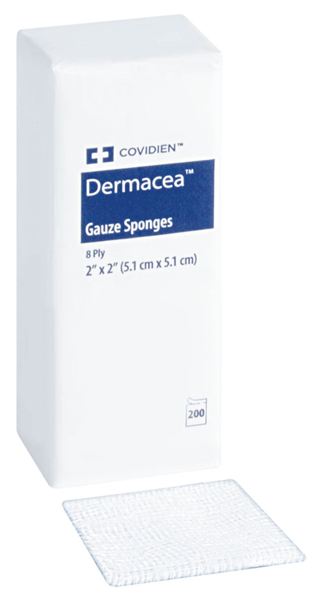 GAUZE SPONGES - 5.1 x 5.1 cm 8-PLY 200/PACK