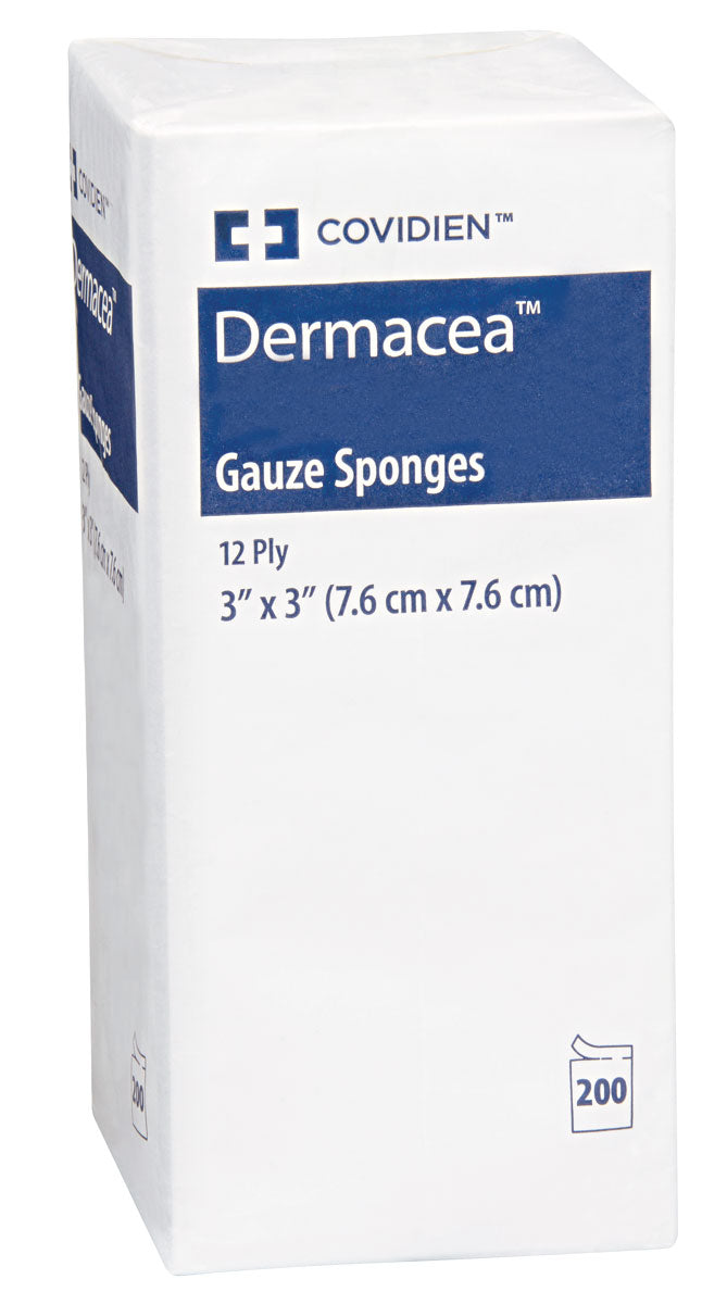 GAUZE SPONGES - 7.6 x 7.6 cm 12-PLY 200/PACK