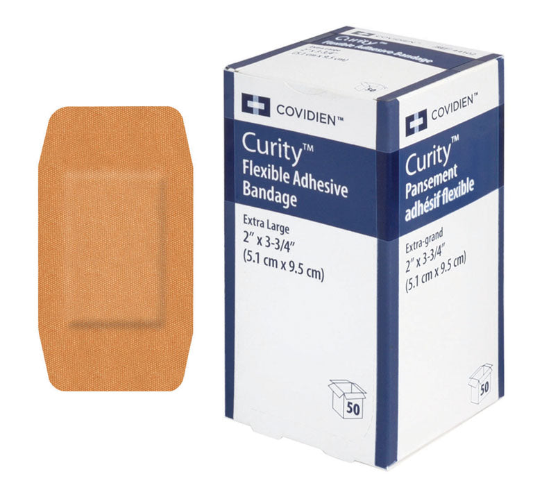 CURITY FABRIC BANDAGES - EXTRA-LARGE 5.1 x 9.5 cm 50/BOX