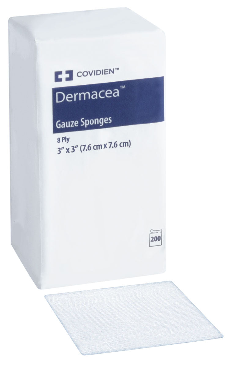 GAUZE SPONGES - 7.6 x 7.6 cm 8-PLY, 200/PACK
