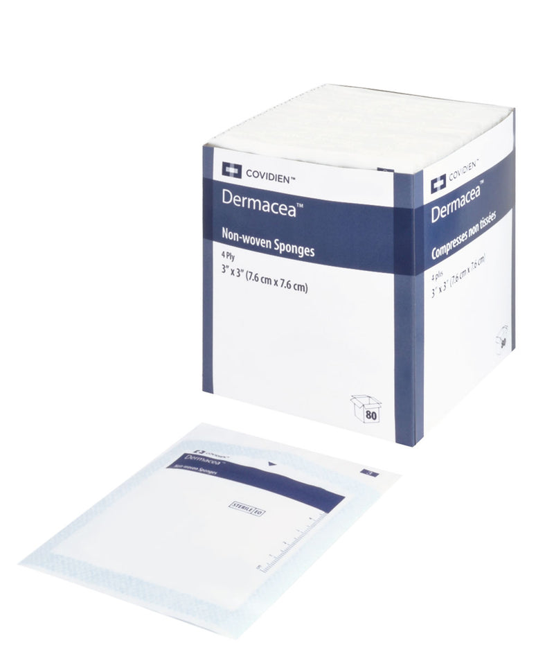 NON-WOVEN SPONGES - 7.6 x 7.6 cm 4-PLY STERILE 2 x 25/BOX