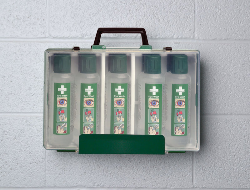 CEDERROTH EYE WASH IN PORTABLE CASE - 500 mL 5/CASE