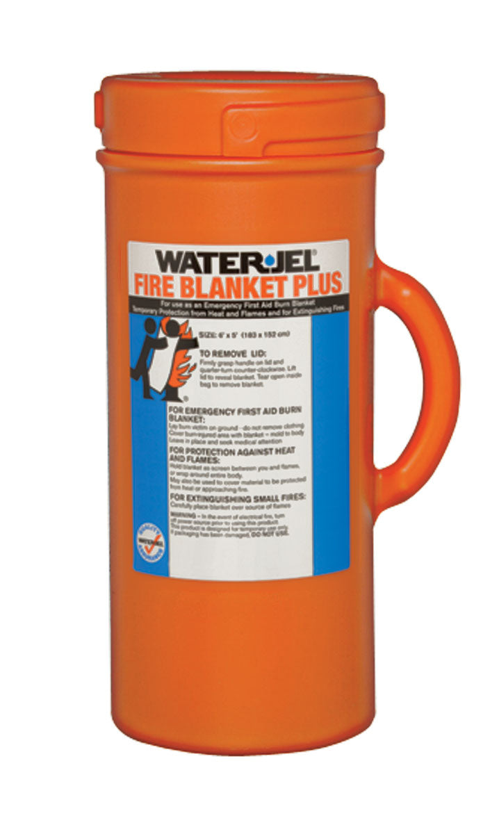 WATER-JEL BURN WRAP/EXTINGUISHER IN CANISTER - 152.4 x 182.9 cm