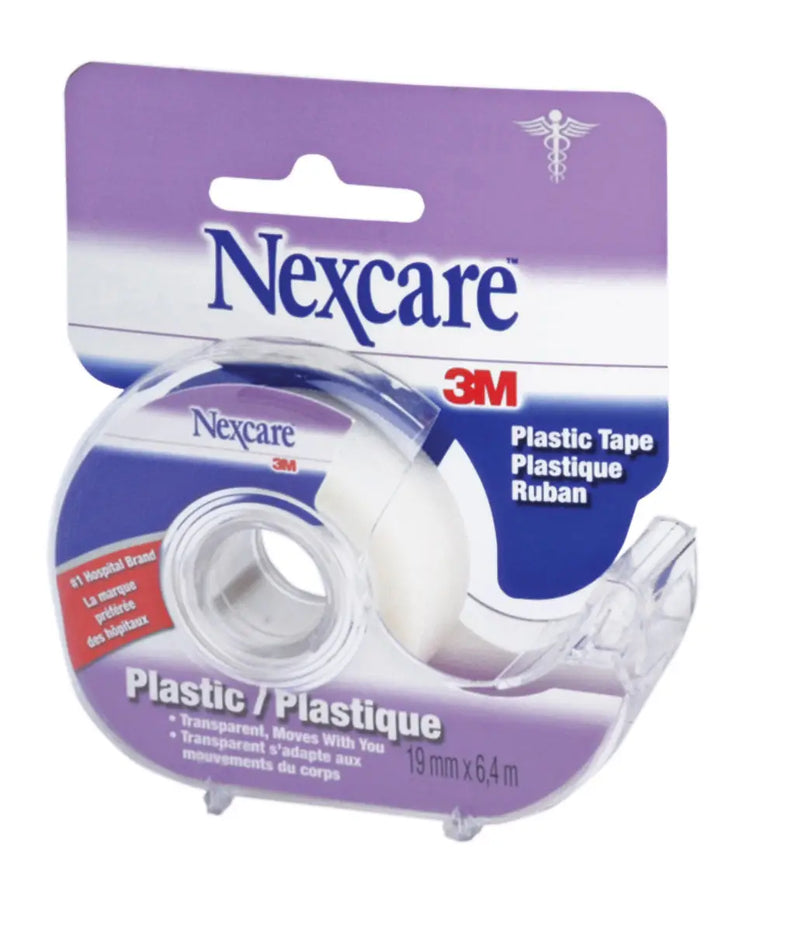 Transpore Surgical Plastic Tape w/Dispenser – 1.9 cm x 6.4 m