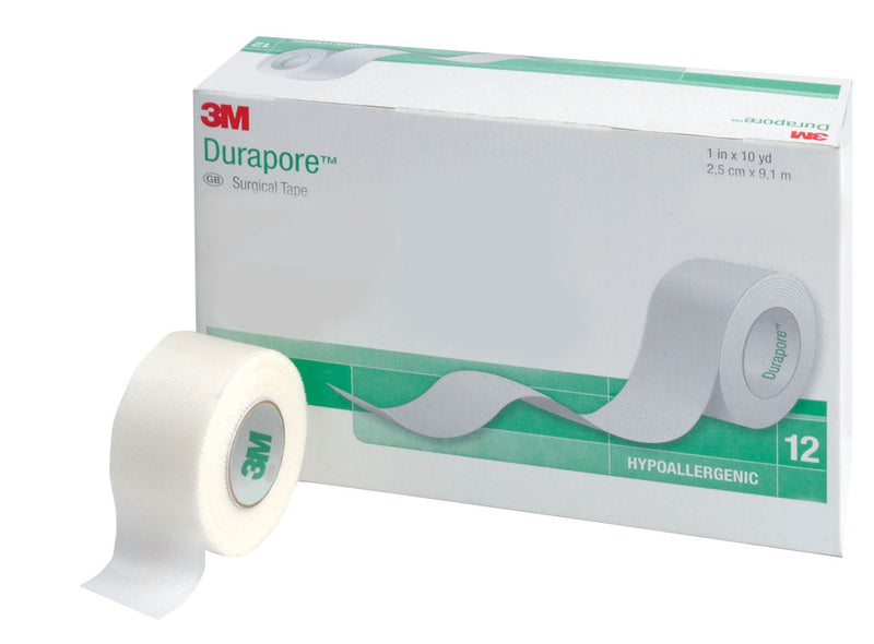 DURAPORE SURGICAL CLOTH TAPE 2.5 cm x 9.1 m 12/BOX