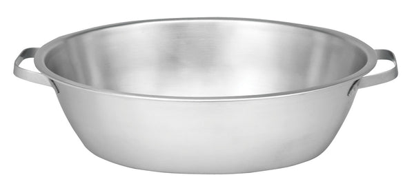 STAINLESS STEEL FOOT BASIN w/HANDLES - 9 L