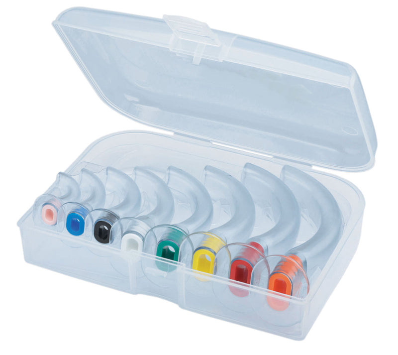 OROPHARYNGEAL AIRWAY KIT IN PLASTIC CASE - 8/SET