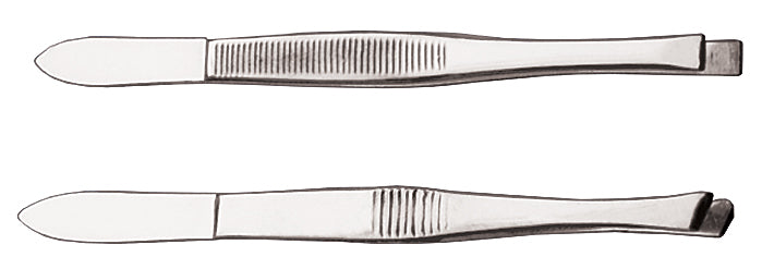 SPLINTER FORCEPS - BLUNT/ANGLED END 8.9 cm