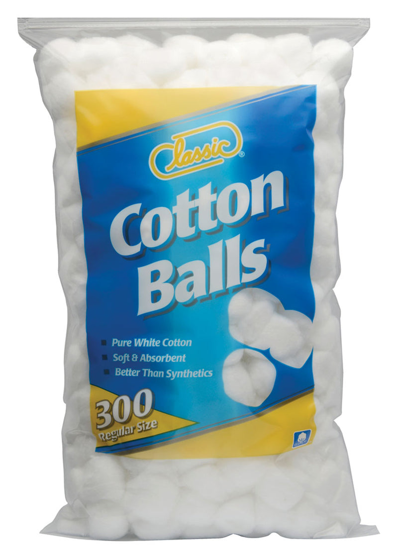ABSORBENT COTTON BALLS - 300/BAG