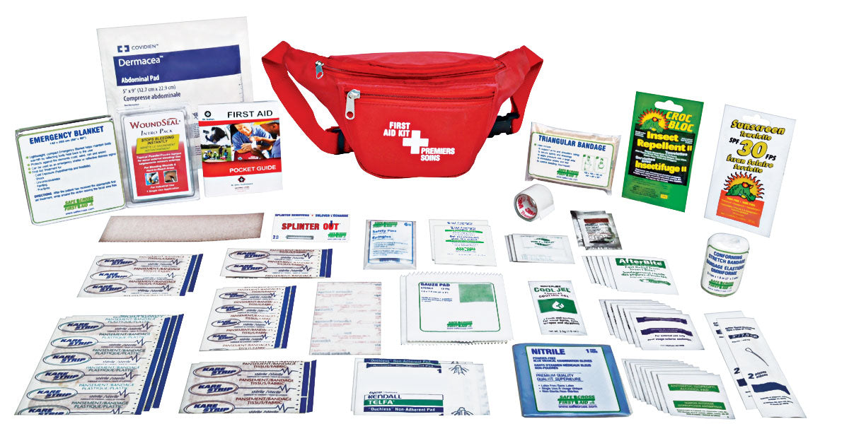 Hiking Camping First Aid Kit | Nylon Waist Pouch — First Aid Direct
