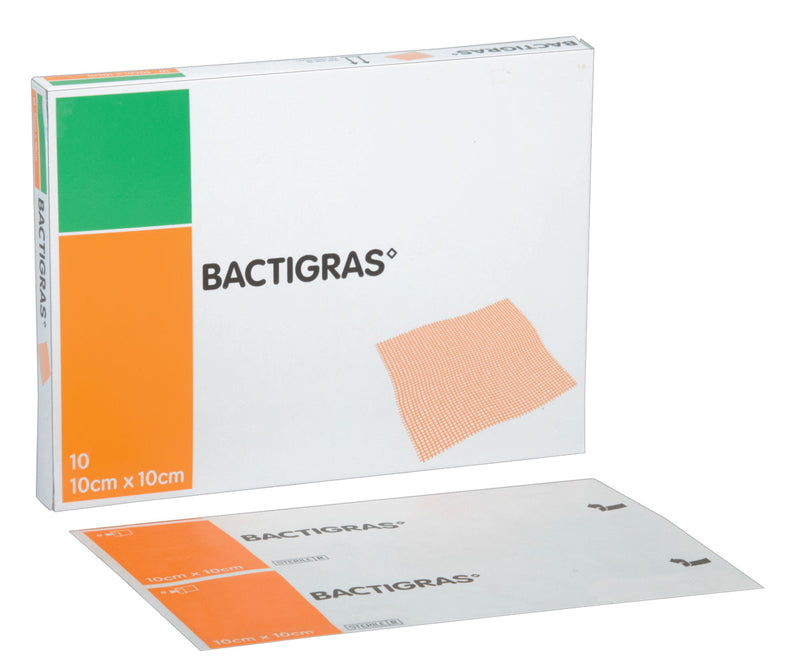 BACTIGRAS TULLE GRAS DRESSINGS - 10.2 x 10.2 cm 10/BOX