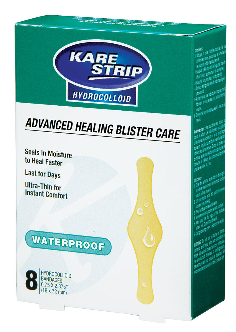 KARE STRIP HYDROCOLLOID BANDAGES - 1.9 x 7.2 cm 8/BOX