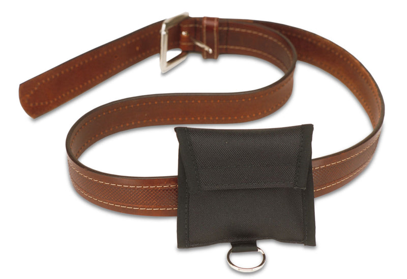 CPR FACE SHIELD w/ONE-WAY FILTERED VALVE, GLOVES & WIPE IN NYLON POUCH w/BELT LOOP