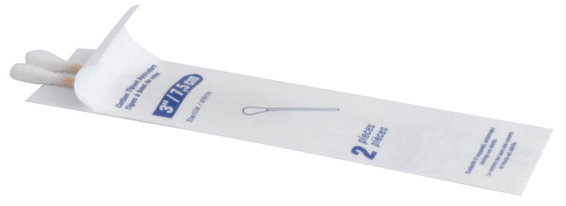 COTTON TIPPED APPLICATORS - STERILE 15.2cm 2/PACK (100 PACKS/BOX)