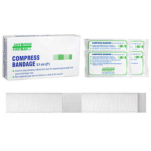 COMPRESS BANDAGE - 5.1 X 5.1 cm 4/BOX