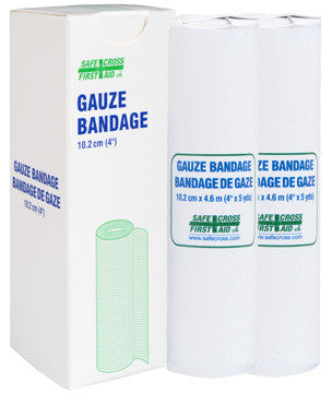 GAUZE BANDAGE ROLL - 10.2cm x 4.6 m 2/BOX