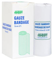 GAUZE BANDAGE ROLL, 7.6 cm x 4.6 m, 1's