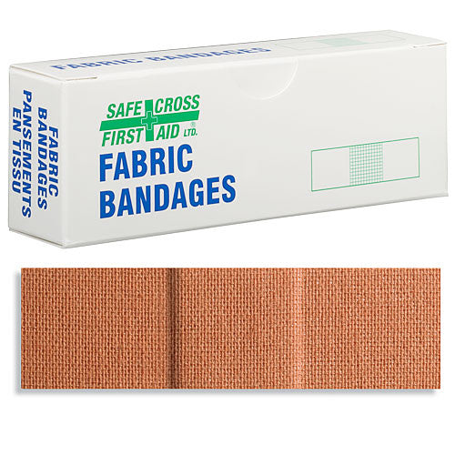 FABRIC BANDAGES, 2.2 x 7.6 cm, HEAVYWEIGHT, 12's