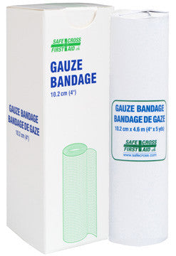 GAUZE BANDAGE ROLL, 10.2 cm x 4.6 m, 1's