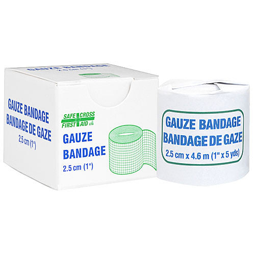 GAUZE BANDAGE ROLL, 2.5 cm x 4.6 m, 1's
