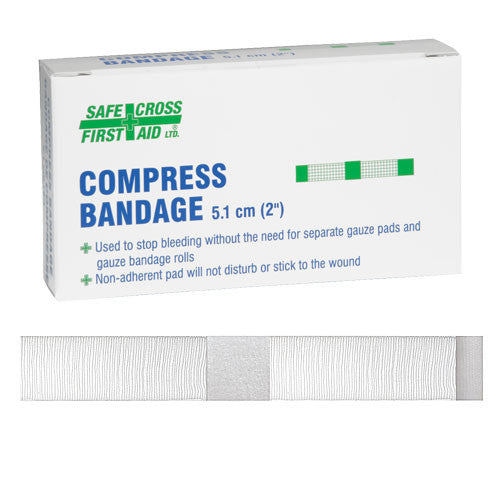 COMPRESS BANDAGE, 5.1 x 5.1 cm (2" x 2"), 2's