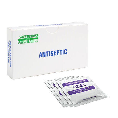 BENZALKONIUM CHLORIDE (BZK), ANTISEPTIC TOWELETTES, 12's