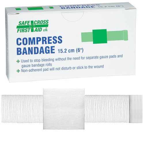 COMPRESS BANDAGE - 15.2 x 15.2 cm 1/BOX