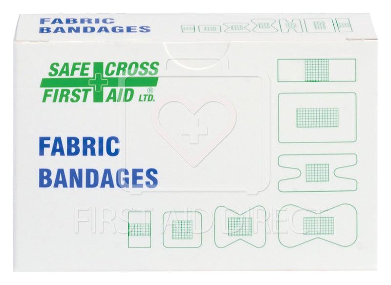 FABRIC BANDAGES, ASSORTED SIZES, HEAVYWEIGHT, 25's