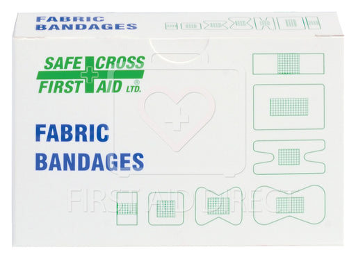 FABRIC BANDAGES, ASSORTED SIZES, HEAVYWEIGHT, 25's