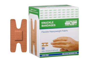 FABRIC BANDAGES - KNUCKLE 3.8 x 7.6 cm 50/BOX