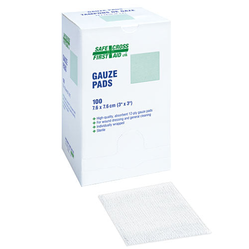 GAUZE PADS - 7.6 x 7.6 cm 100/BOX