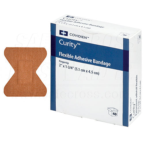 CURITY FABRIC BANDAGES FINGERTIP - 40/BOX