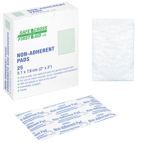 NON-ADHERENT PADS, 5.1 x 7.6 cm, 25's, STERILE
