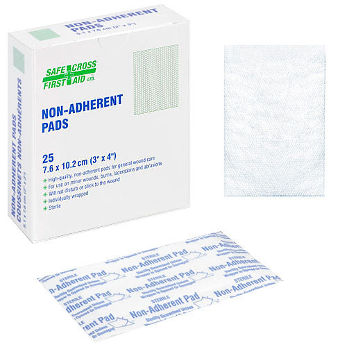 NON-ADHERENT PADS, 7.6 x 10.2 cm, 25's, STERILE