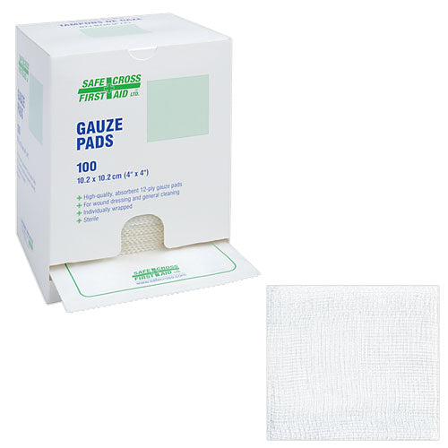 GAUZE PADS - 10.2 x 10.2 cm 100/BOX
