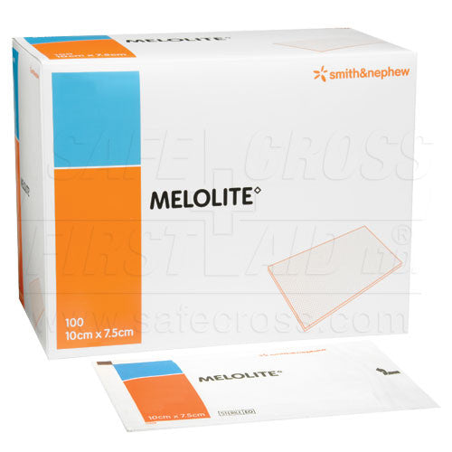 MELOLITE LOW-ADHERENT DRESSINGS - 7.6 x 10.2 cm 100/BOX STERILE