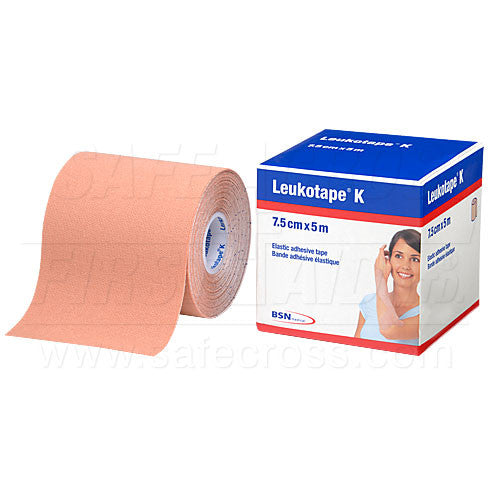 LEUKOTAPE K, ELASTIC ADHESIVE TAPE, 7.5 x 5 m, BEIGE