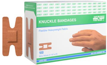 KNUCKLE BANDAGES - 3.8 x 7.6 cm 100/BOX